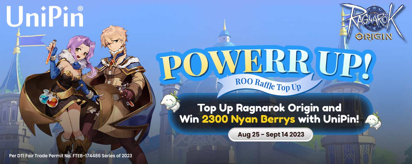 PoweRR UP with UniPin: Join the ROO Raffle Top Up!